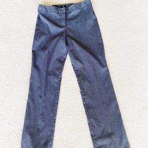 NIC Womens Dress Pants Charcoal Gray Mid Rise Slim Leg Zip Fly Career USA 12